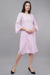 Womens's Lilac Embroidered Dress