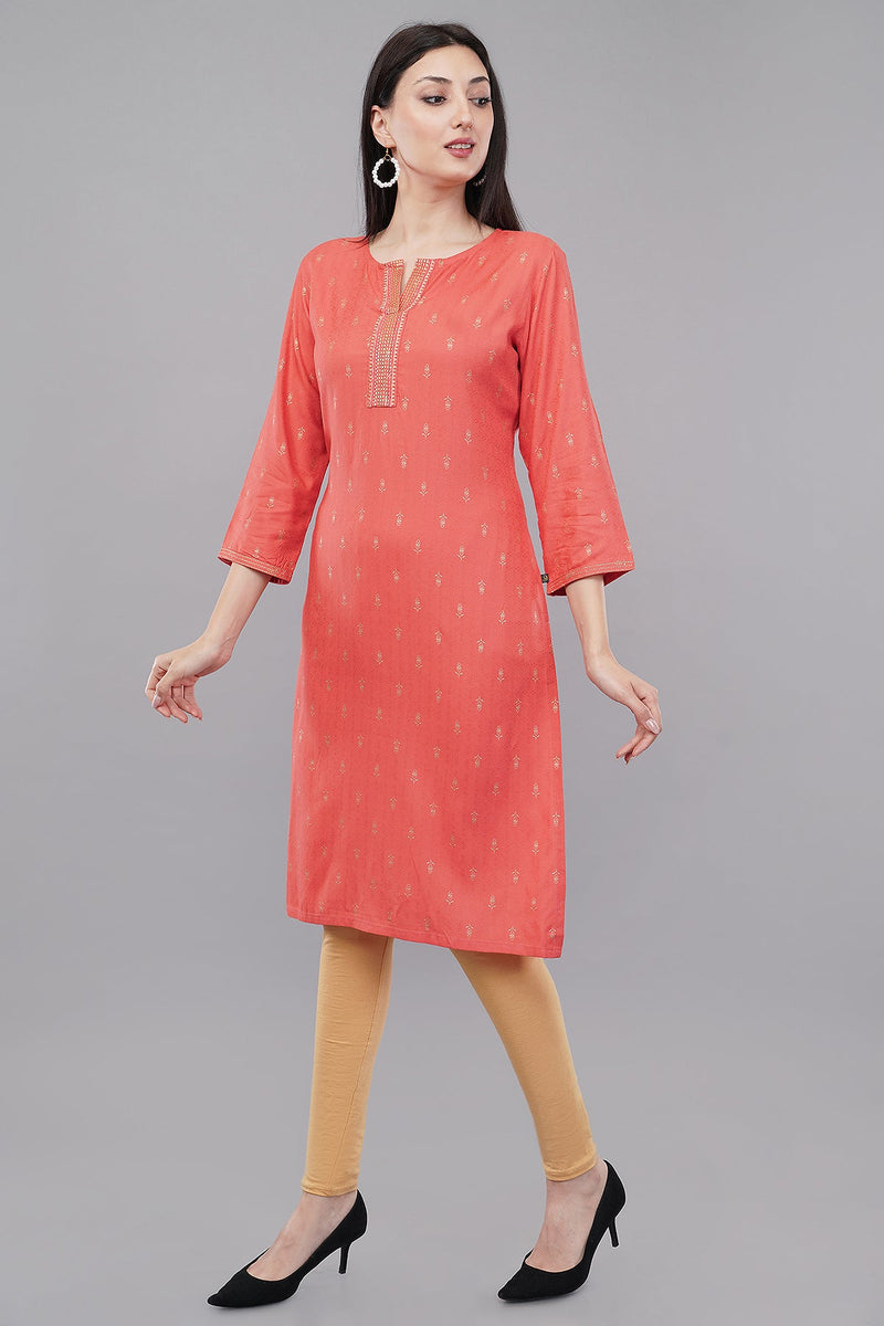 Printed Straight Kurta