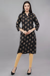 Floral Butta Print Straight Kurta