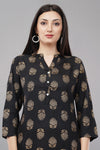 Floral Butta Print Straight Kurta