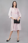 Women Pink Embroidered Kurta