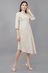 WHITE Viscose Embroidered Kurta