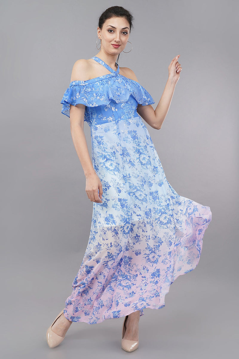 Ombre Love Gown Floral Print