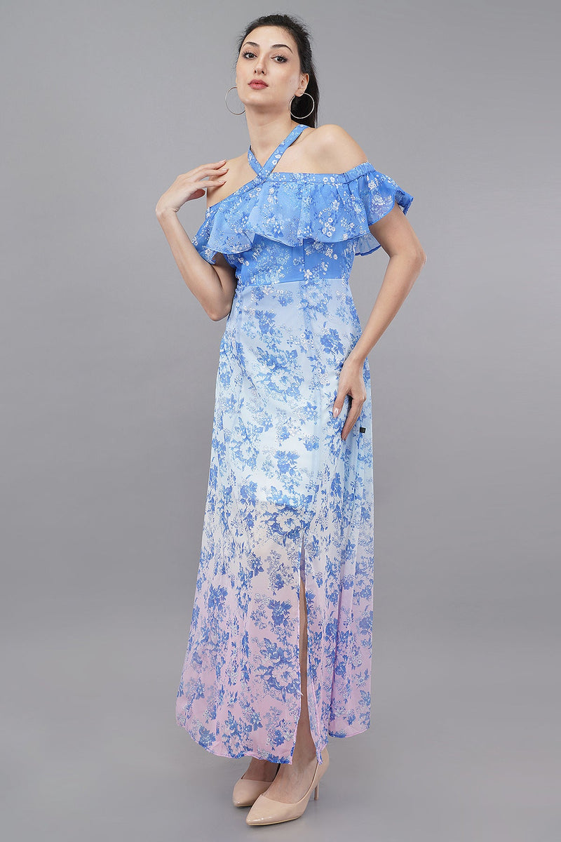 Ombre Love Gown Floral Print