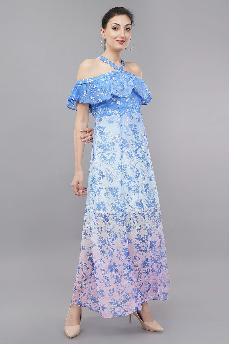 Ombre Love Gown Floral Print