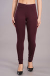 Shruthi Stretch Churidar Leggings || WINE