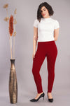 Shruthi Stretch Churidar Leggings || DEEP RED