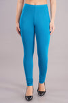 Shruthi Stretch Churidar Leggings || T BLUE