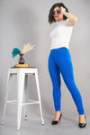 Shruthi Stretch Churidar Leggings || PEPSI BLUE