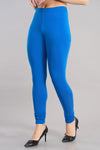 Shruthi Stretch Churidar Leggings || PEPSI BLUE