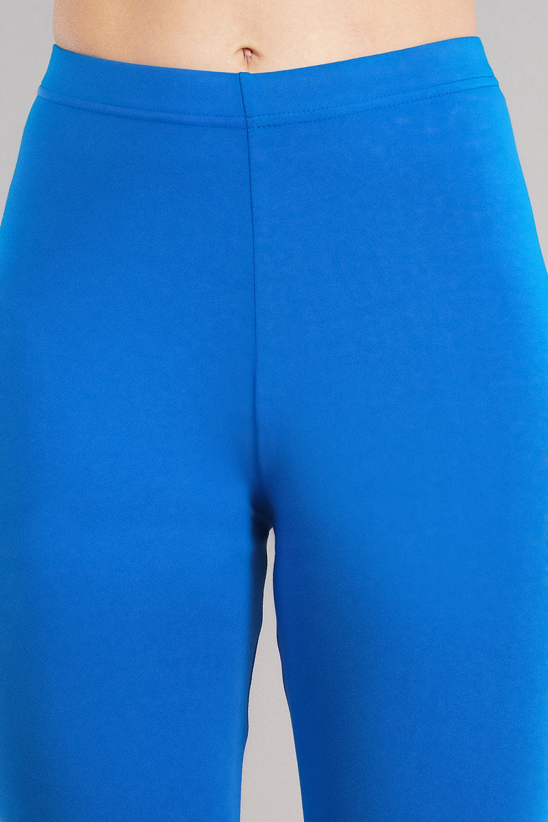 Shruthi Stretch Churidar Leggings || PEPSI BLUE