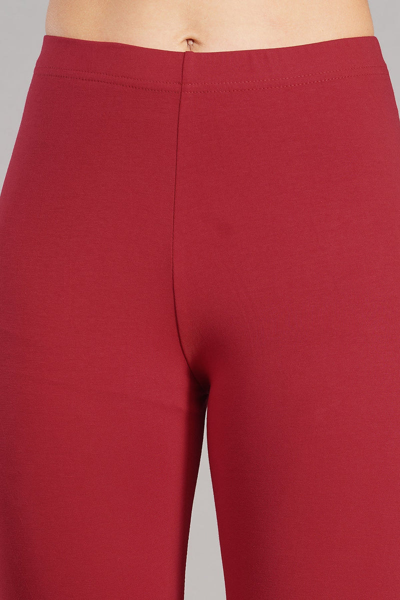 Shruthi Stretch Churidar Leggings || RED