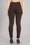 Shruthi Stretch Churidar Leggings || COFFEE BROWN