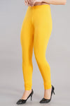 Shruthi Stretch Churidar Leggings || LIME YELLOW