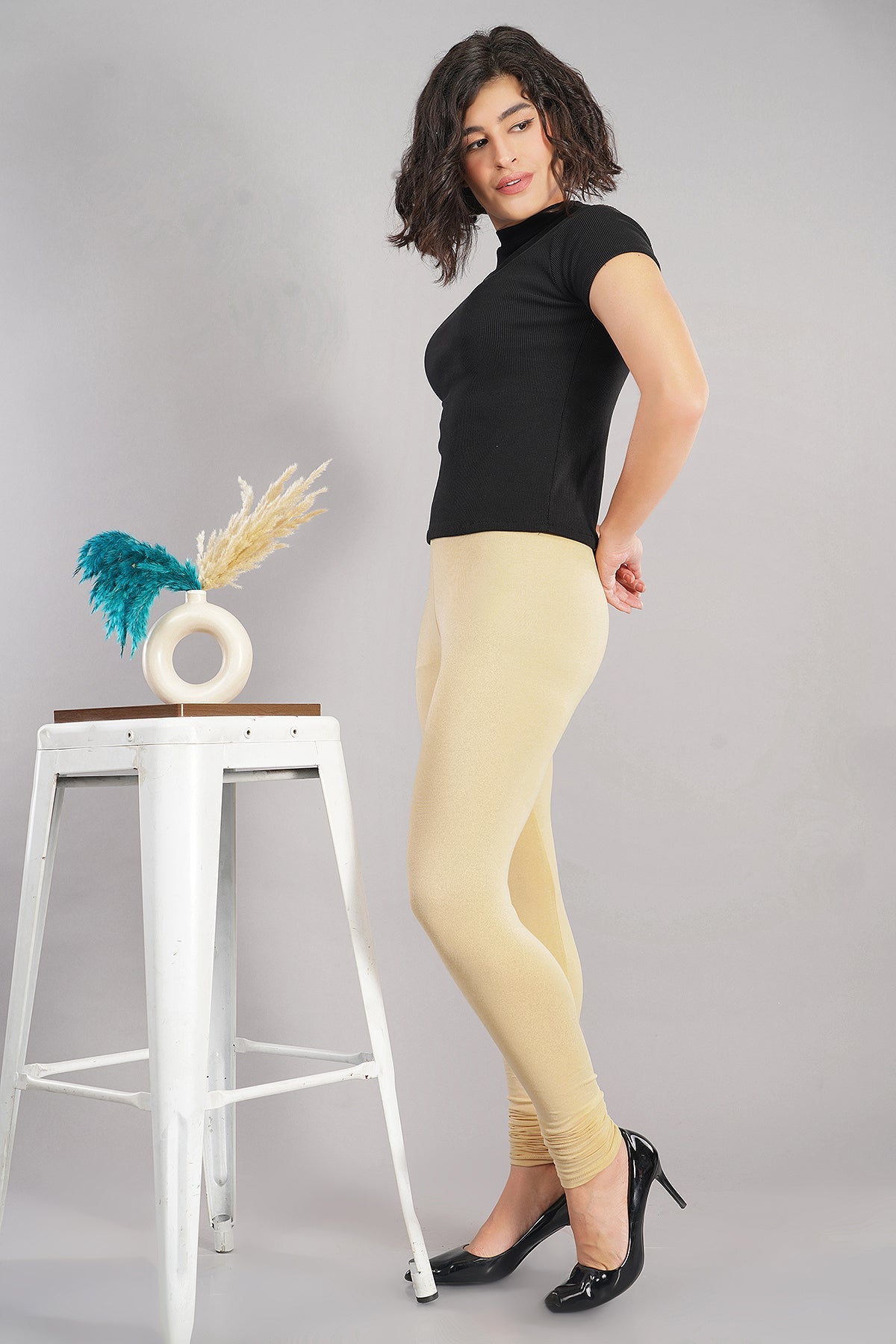 Shruthi Stretch Churidar Leggings || SKIN