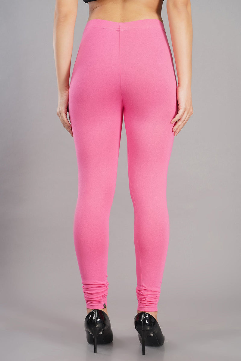 Shruthi Stretch Churidar Leggings || BABY PINK