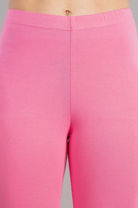 Shruthi Stretch Churidar Leggings || BABY PINK