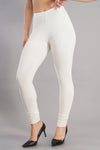 Shruthi Stretch Churidar Leggings || OFF WHITE