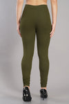 Shruthi Stretch Churidar Leggings || OLIVE GREEN