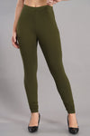 Shruthi Stretch Churidar Leggings || OLIVE GREEN