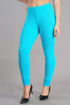 Shruthi Stretch Churidar Leggings || SKY BLUE