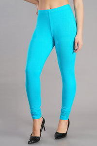 Shruthi Stretch Churidar Leggings || SKY BLUE