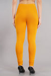 Shruthi Stretch Churidar Leggings || MUSTED YELLOW