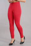 Shruthi Stretch Churidar Leggings || CORAL