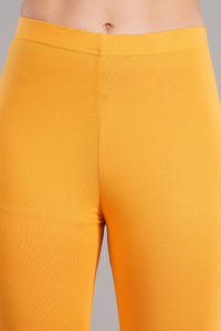 Shruthi Stretch Churidar Leggings || GOLDEN YELLOW