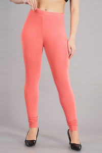 Shruthi Stretch Churidar Leggings || LIGHT CORAL