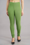 Shruthi Stretch Churidar Leggings || LIME GREEN