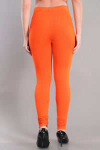 Shruthi Stretch Churidar Leggings || LIGHT ORANGE