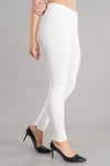 Shruthi Stretch Churidar Leggings || WHITE