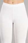 Shruthi Stretch Churidar Leggings || WHITE