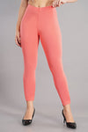 Shruthi Ankle Length Leggings with elasticated Waist||LIGHT CORAL