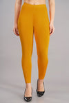 Shruthi Ankle Length Leggings with elasticated Waist||MANGO YELLOW