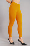 Shruthi Ankle Length Leggings with elasticated Waist||MANGO YELLOW