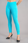 Shruthi Ankle Length Leggings with elasticated Waist||SKY BLUE