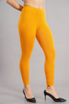 Shruthi Ankle Length Leggings with elasticated Waist||MUSTED YELLOW