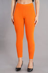 Shruthi Ankle Length Leggings with elasticated Waist||LIGHT ORANGE