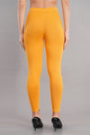 Shruthi Ankle Length Leggings with elasticated Waist||GOLDEN YELLOW