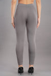 Shruthi Ankle Length Leggings with elasticated Waist||STEEL GREY