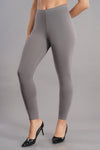 Shruthi Ankle Length Leggings with elasticated Waist||STEEL GREY