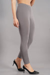 Shruthi Ankle Length Leggings with elasticated Waist||STEEL GREY