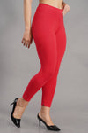 Shruthi Ankle Length Leggings with elasticated Waist||CORAL