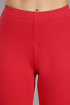 Shruthi Ankle Length Leggings with elasticated Waist||CORAL