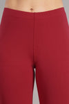 Shruthi Ankle Length Leggings with elasticated Waist||RED