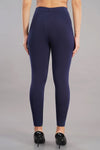 Shruthi Ankle Length Leggings with elasticated Waist||LIGHT NAVY