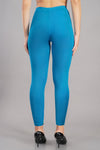 Shruthi Ankle Length Leggings with elasticated Waist||T BLUE