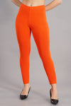 Shruthi Ankle Length Leggings with elasticated Waist||DARK ORANGE